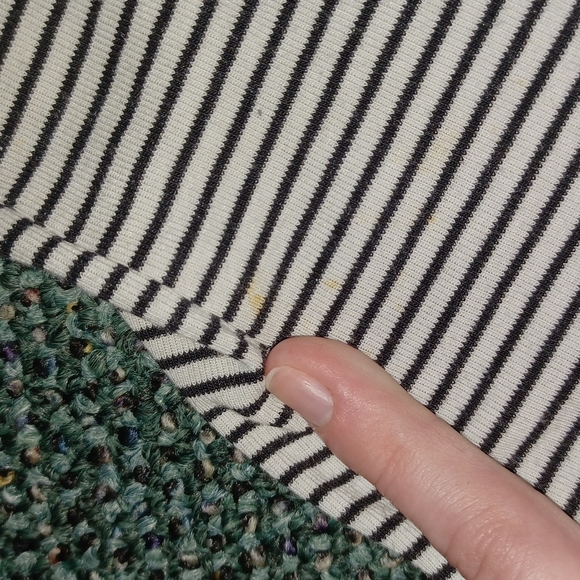 Old Navy Striped shirt with ribbing black and white Size XXL - Picture 10 of 14